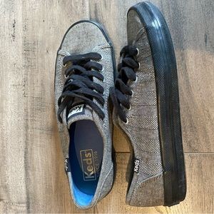 Keds grey and black shoes size 5